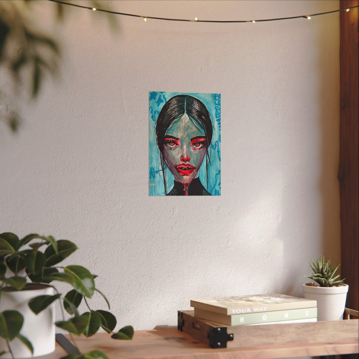 „Rot im Blau“ - Poster