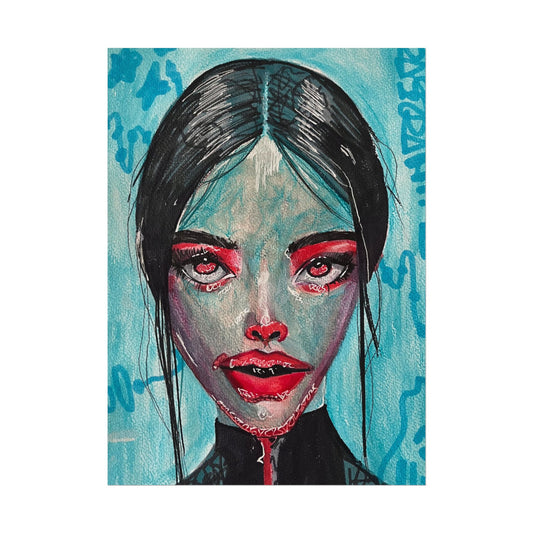 „Rot im Blau“ - Poster