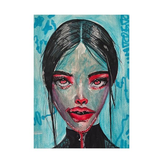 „Rot im Blau“ - Poster